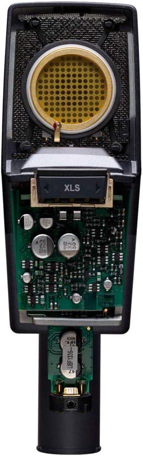 imageAKG Pro Audio C414XLS Pair Studio Grade Professional Large Diaphragm Dual Capsule MultiPattern Vocal ampamp Instrument Condenser Microphone with Aluminum Carrying Case XLR Connector Gray with GoldC414 XLS MATCHED PAIR