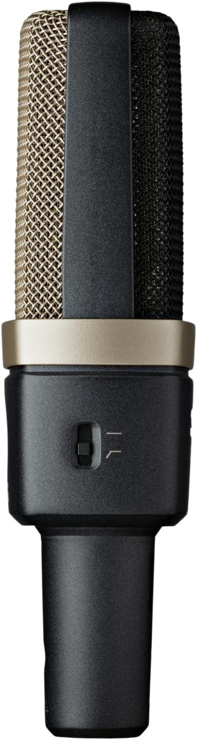 imageAKG Pro Audio C414XLS Pair Studio Grade Professional Large Diaphragm Dual Capsule MultiPattern Vocal ampamp Instrument Condenser Microphone with Aluminum Carrying Case XLR Connector Gray with GoldC314 Single