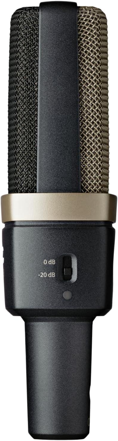 imageAKG Pro Audio C414XLS Pair Studio Grade Professional Large Diaphragm Dual Capsule MultiPattern Vocal ampamp Instrument Condenser Microphone with Aluminum Carrying Case XLR Connector Gray with GoldC314 Single