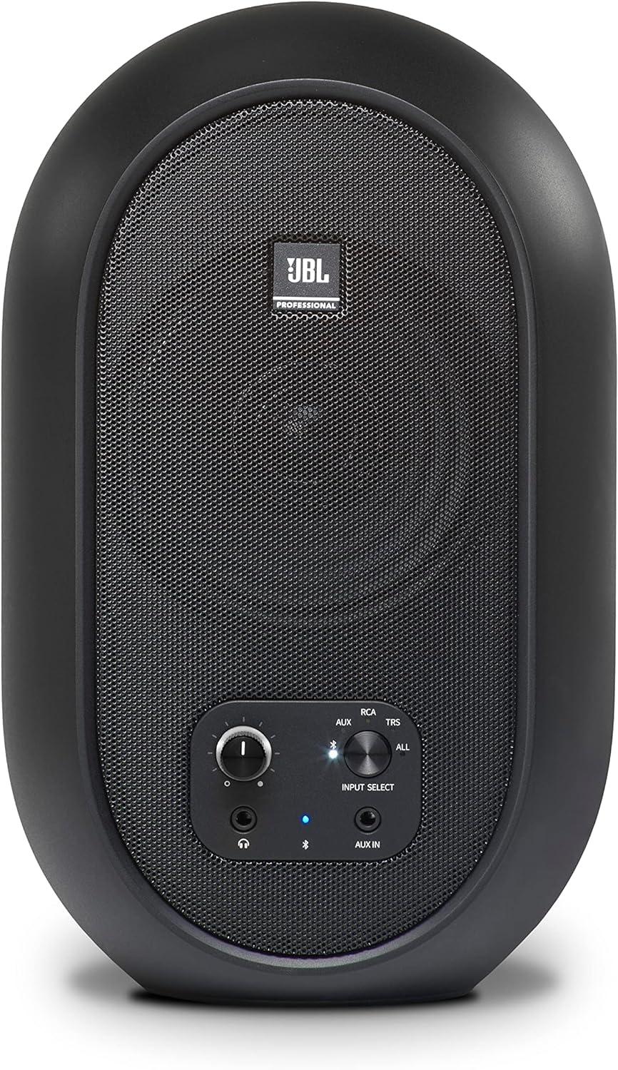 imageJBL Professional 1 Series 104BT Compact Desktop Reference Monitors with Bluetooth Black Sold as Pair 45inch SpeakerBlack