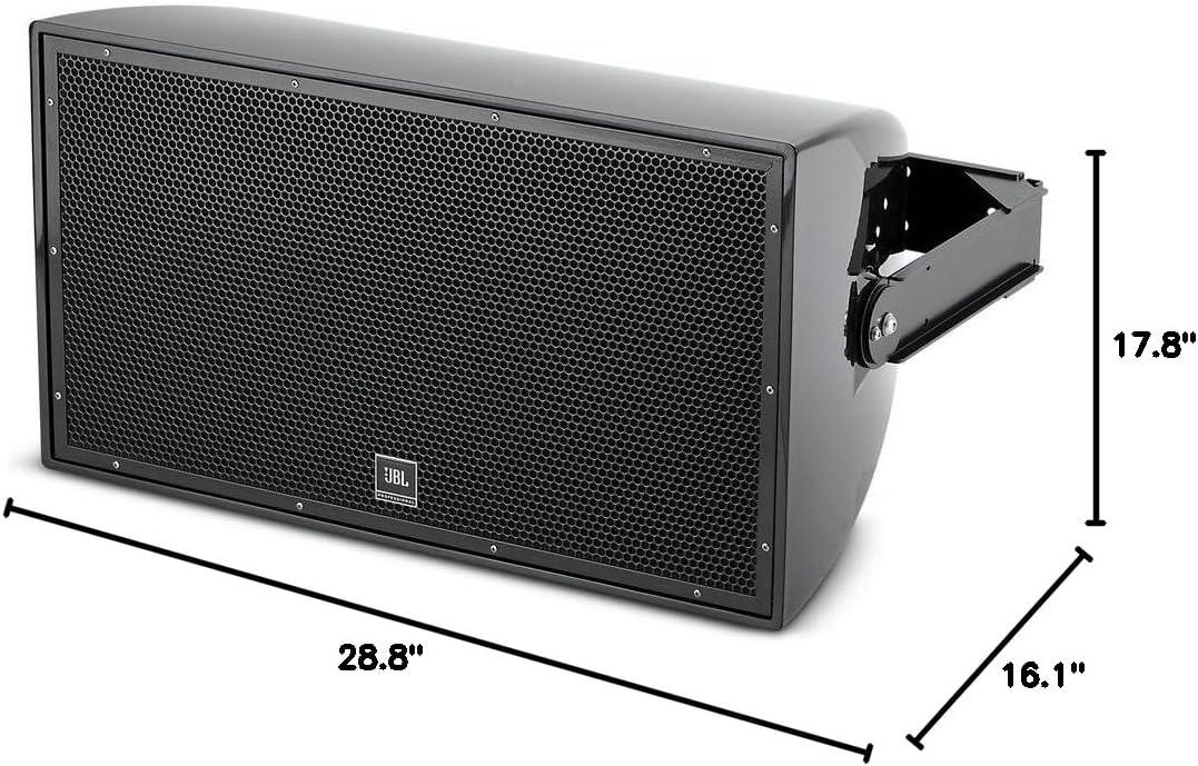 imageJBL Professional AW566 High Power 2Way All Weather Loudspeaker with 15Inch LF ampamp Rotatable Horn WhiteBlack