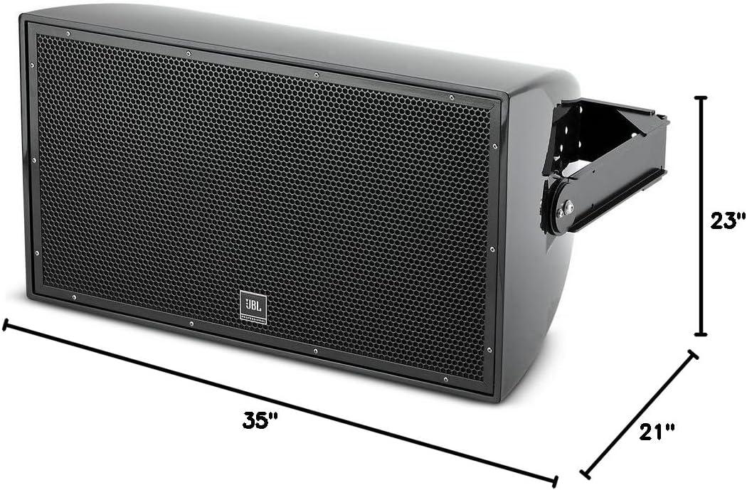 imageJBL Professional AW566 High Power 2Way All Weather Loudspeaker with 15Inch LF ampamp Rotatable Horn WhiteBlack