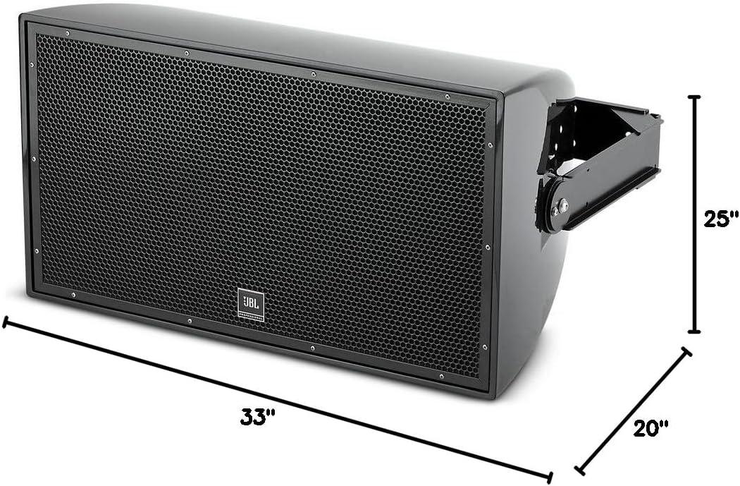 imageJBL Professional AW566 High Power 2Way All Weather Loudspeaker with 15Inch LF ampamp Rotatable Horn WhiteBlack