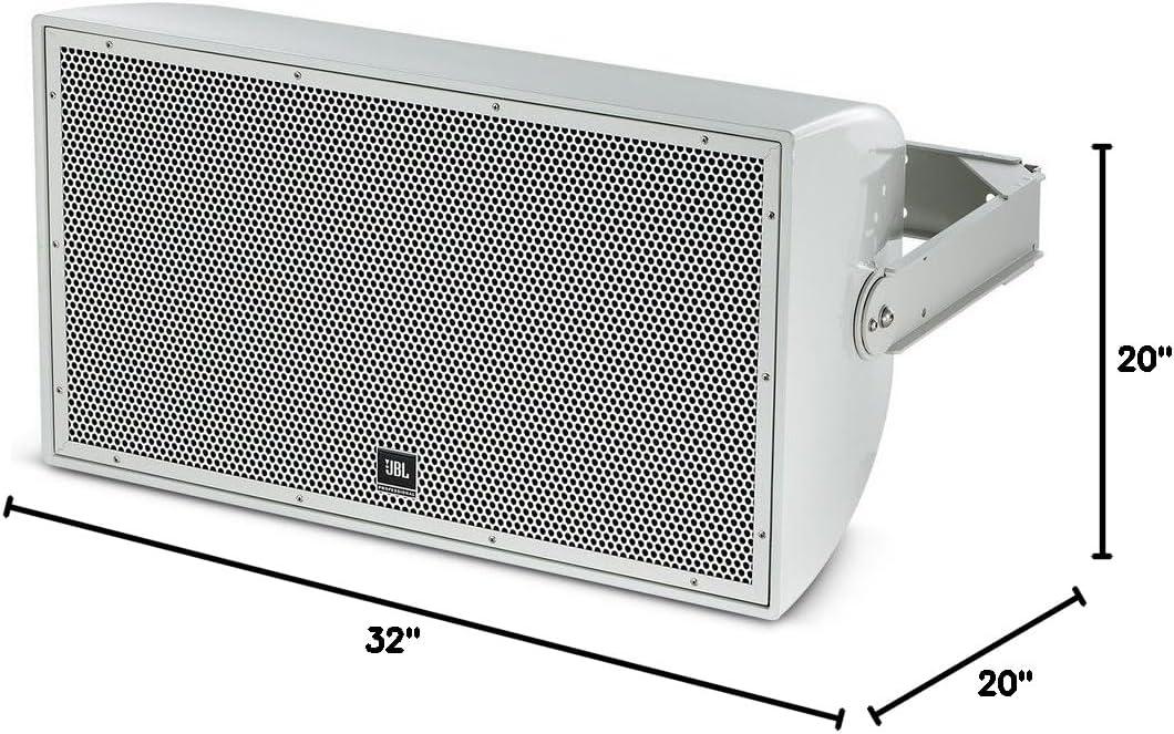 imageJBL Professional AW566 High Power 2Way All Weather Loudspeaker with 15Inch LF ampamp Rotatable Horn WhiteWhite