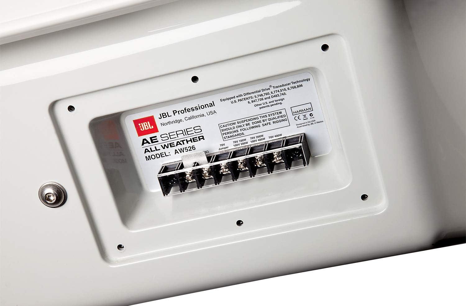 imageJBL Professional AW595 High Power 2Way All Weather Loudspeaker with one 15 inch Low Frequency Woofer and Rotatable High Frequency Horn White