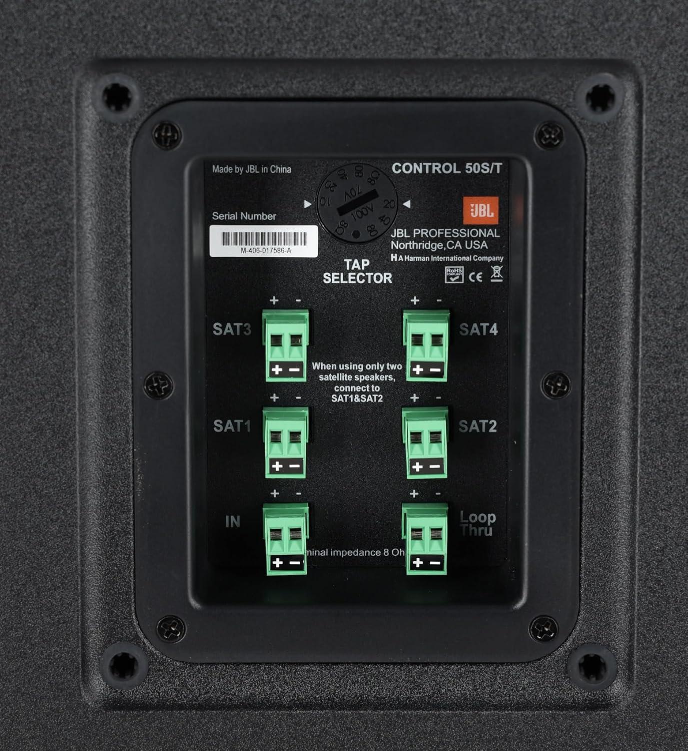 imageJBL Professional C50PACK Surface Mount Subwoofer and MiniSatellite Loudspeaker System BlackBlack