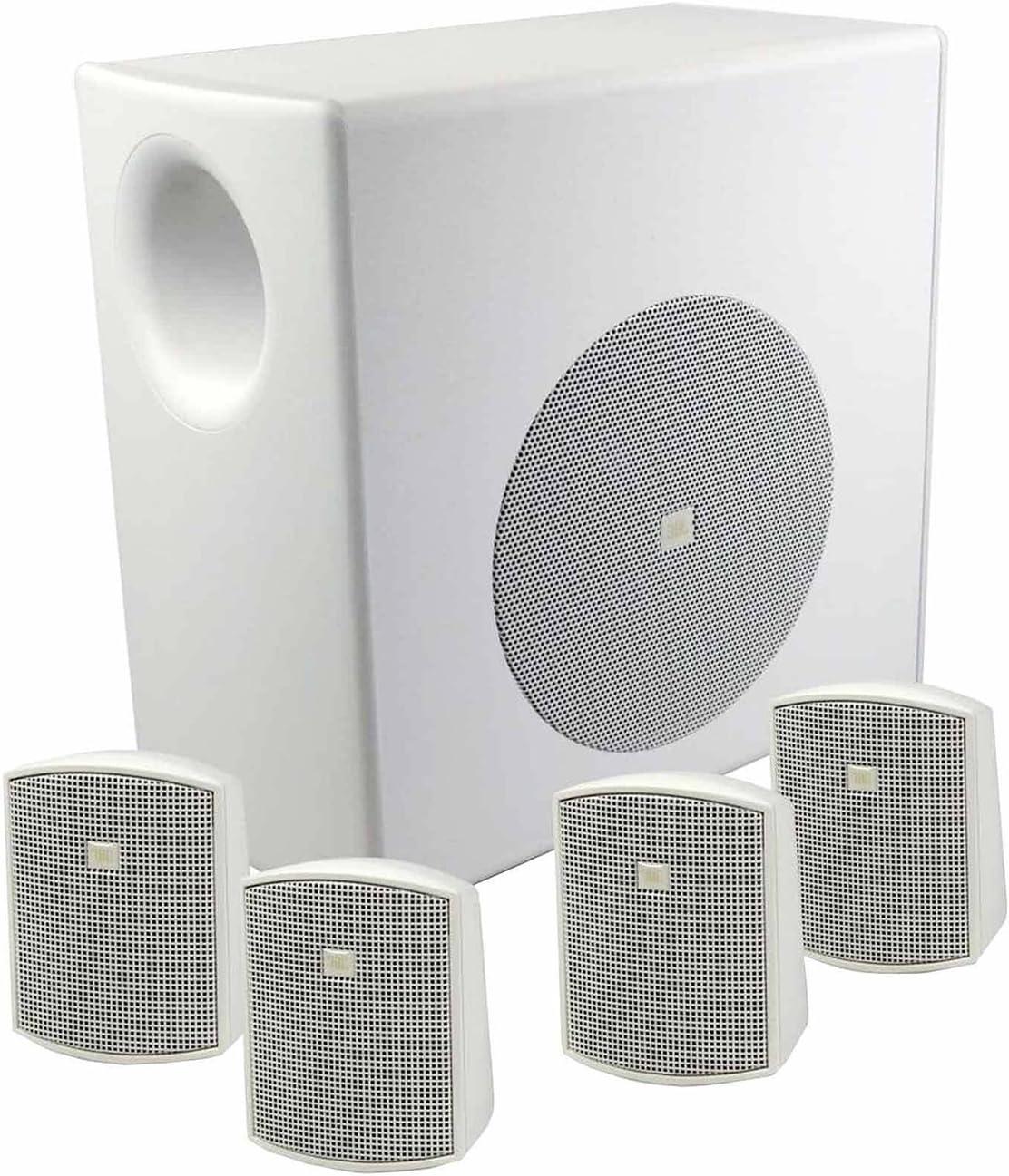 imageJBL Professional C50PACK Surface Mount Subwoofer and MiniSatellite Loudspeaker System BlackWhite