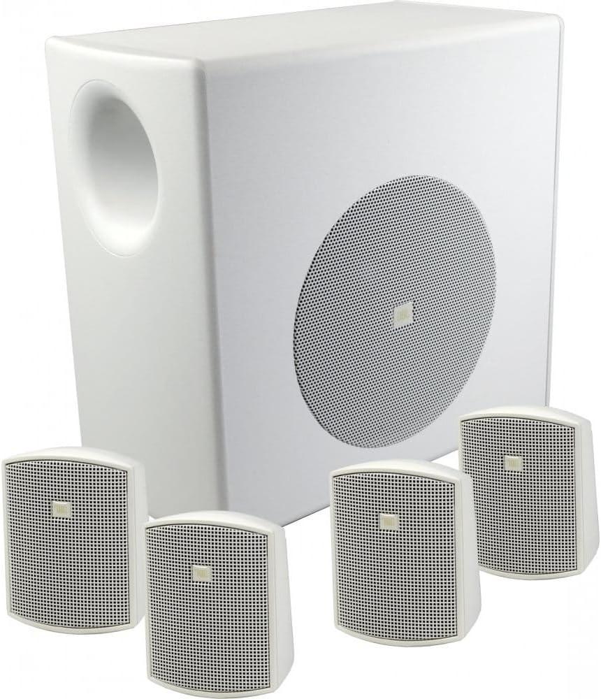 imageJBL Professional C50PACK Surface Mount Subwoofer and MiniSatellite Loudspeaker System BlackWhite