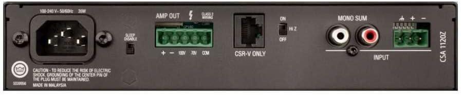 imageJBL Professional CSA1300Z Commercial Series SingleChannel 300Watt Power Amplifier120Watt
