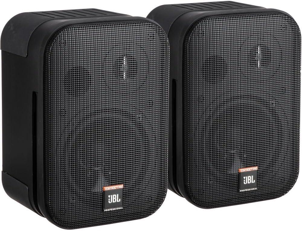 imageJBL Professional CSS1ST Compact 2Way High Performance 60 Watt 525 70V 8Ohm Compact Passive Satellite Bookshelf Speakers Home Theater Desktop Stereo Commercial Black Sold as Pair