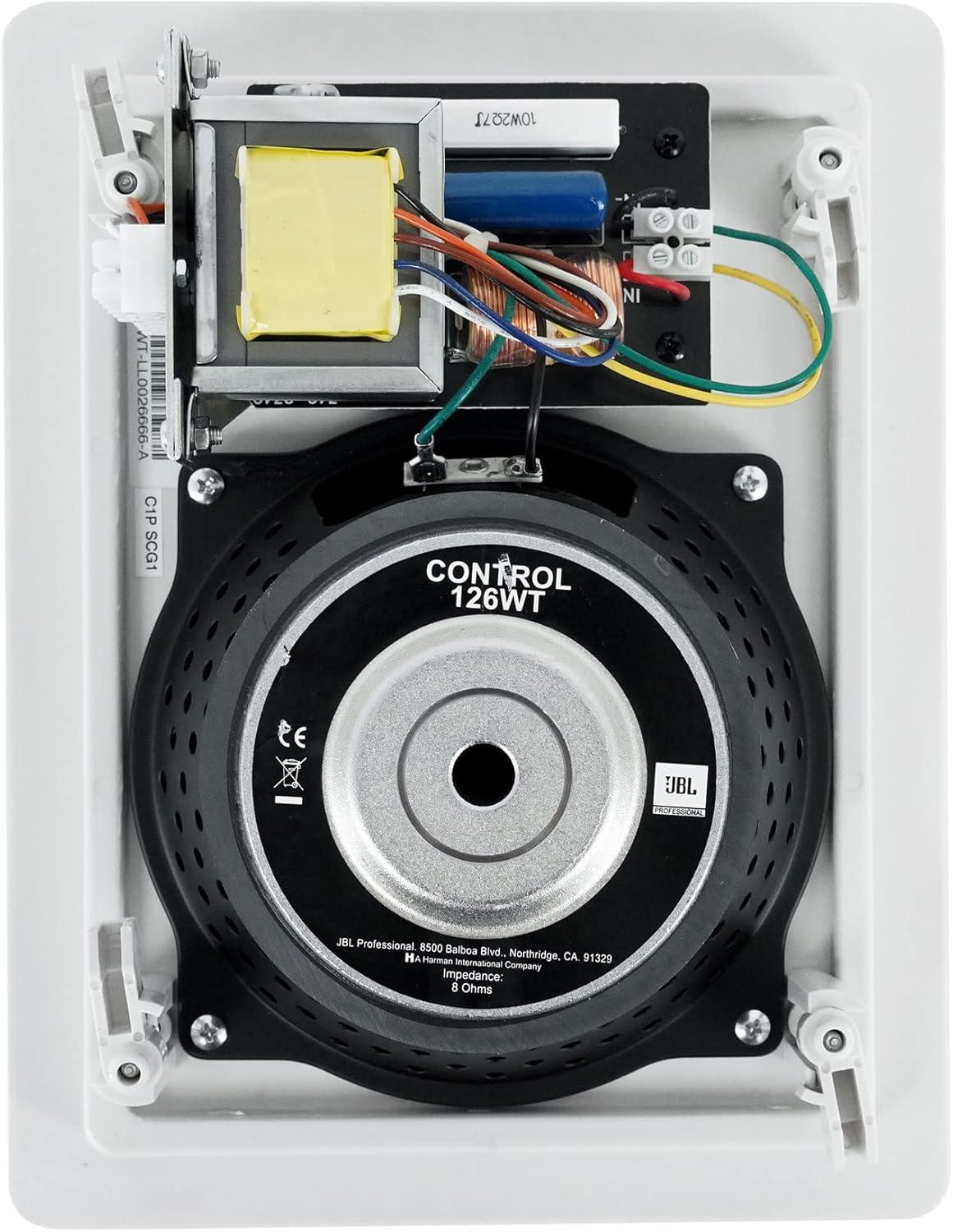 imageJBL Professional Control 128WT Premium InWall Loudspeaker with Transformer Taps Sold as Pair65Inch