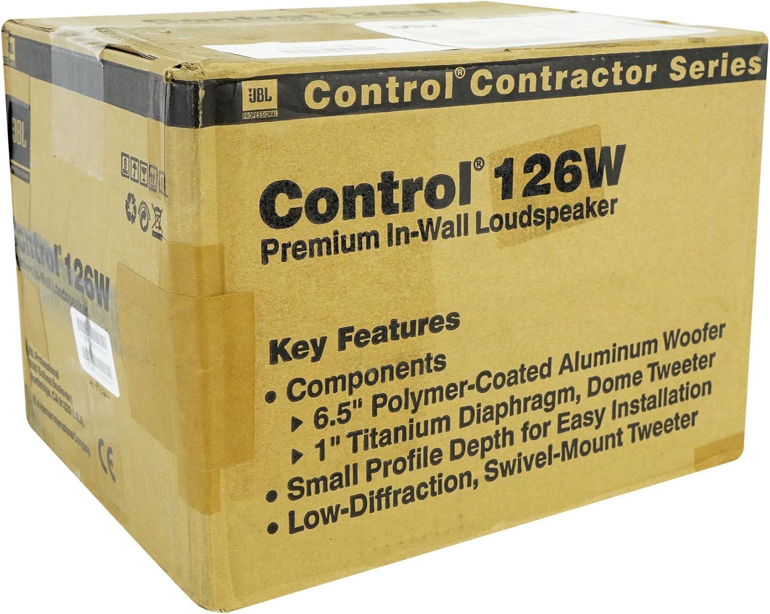 imageJBL Professional Control 128WT Premium InWall Loudspeaker with Transformer Taps Sold as Pair65Inch