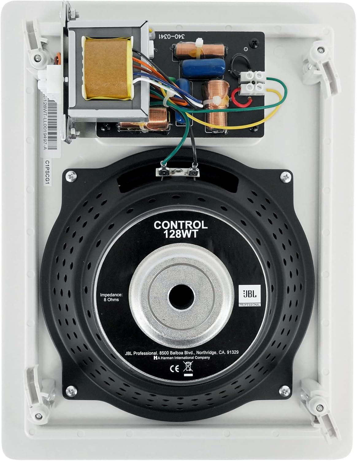 imageJBL Professional Control 128WT Premium InWall Loudspeaker with Transformer Taps Sold as Pair8Inch