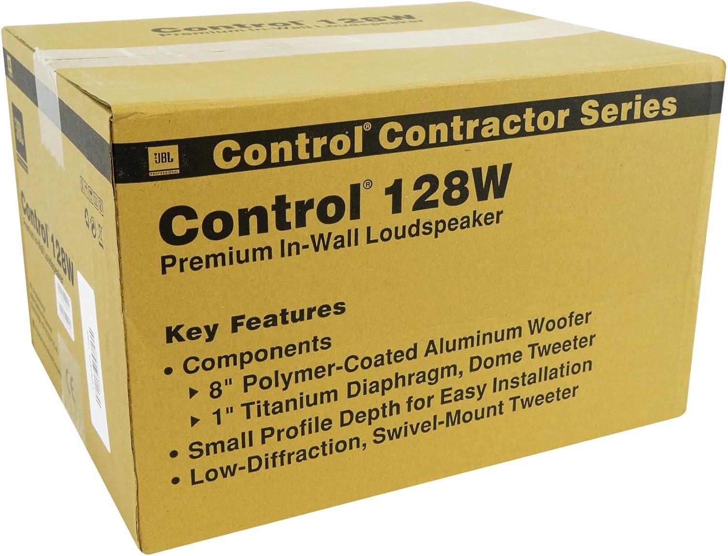 imageJBL Professional Control 128WT Premium InWall Loudspeaker with Transformer Taps Sold as Pair8Inch