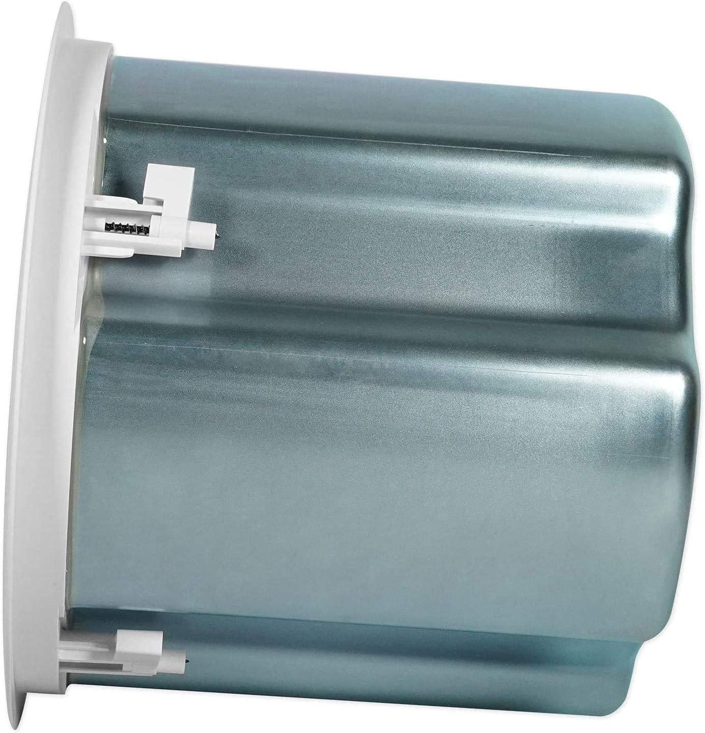 imageJBL Professional Control 12CT Compact 3Inch Full Range InCeiling Round Loudspeaker with Metal BackCan 70V or 8 Ohm Impedance Set of 2 Black Paintable GrillWhite