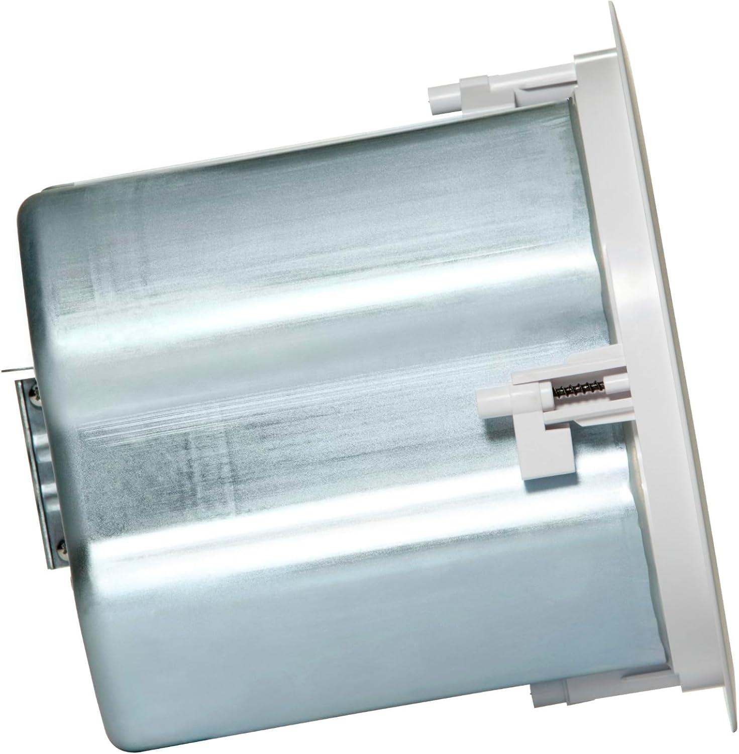 imageJBL Professional Control 12CT Compact 3Inch Full Range InCeiling Round Loudspeaker with Metal BackCan 70V or 8 Ohm Impedance Set of 2 Black Paintable GrillWhite