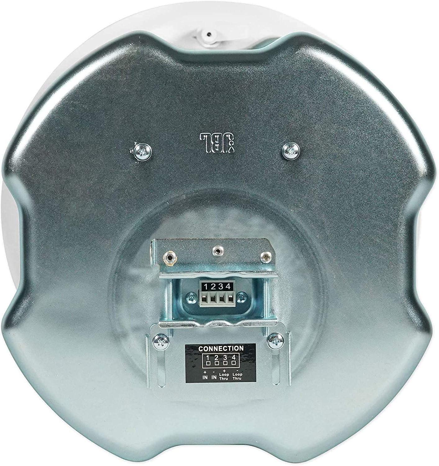 imageJBL Professional Control 12CT Compact 3Inch Full Range InCeiling Round Loudspeaker with Metal BackCan 70V or 8 Ohm Impedance Set of 2 Black Paintable GrillWhite