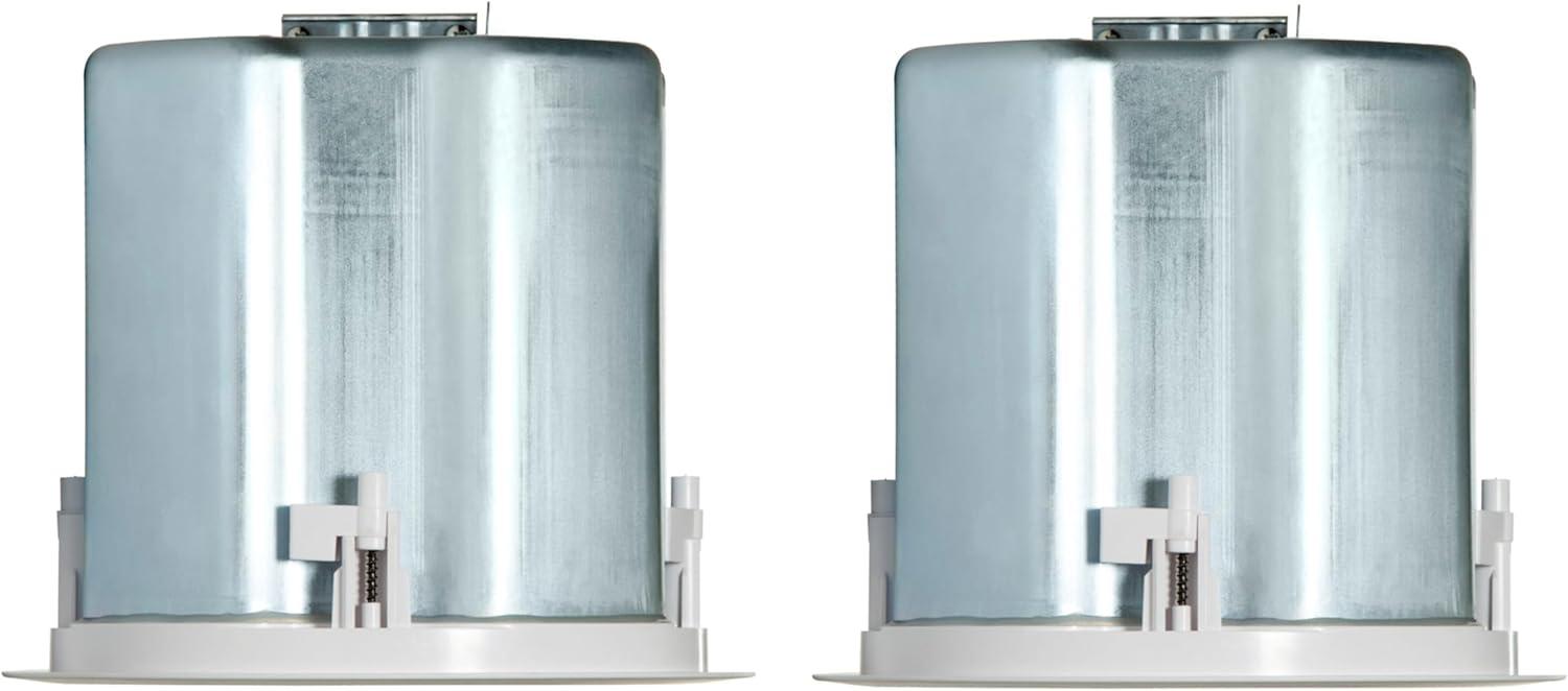 imageJBL Professional Control 12CT Compact 3Inch Full Range InCeiling Round Loudspeaker with Metal BackCan 70V or 8 Ohm Impedance Set of 2 Black Paintable GrillWhite