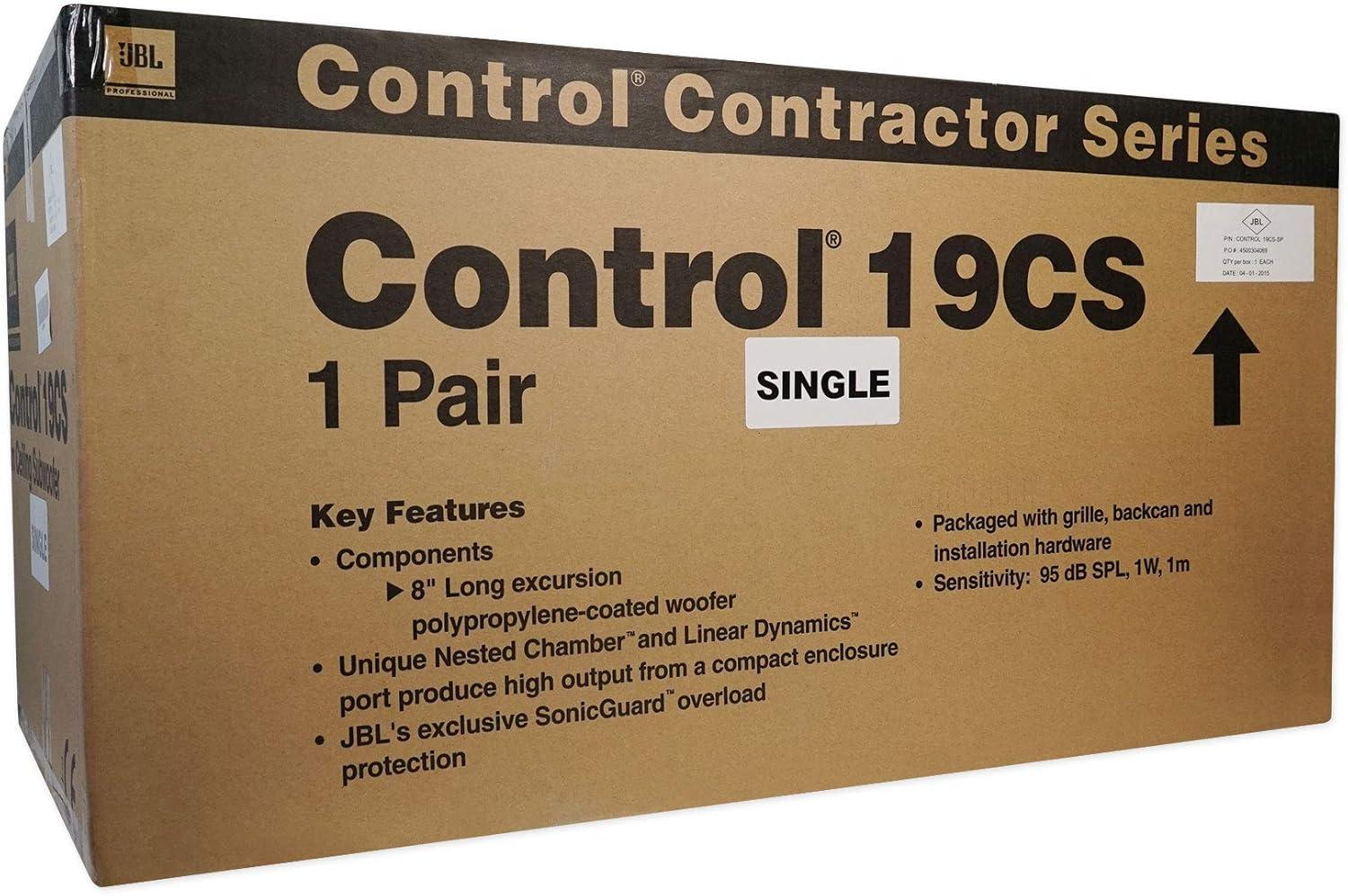 imageJBL Professional Control 19CS 8Inch Ceiling Subwoofers Sold as Pair Whitewithout Transformer Taps