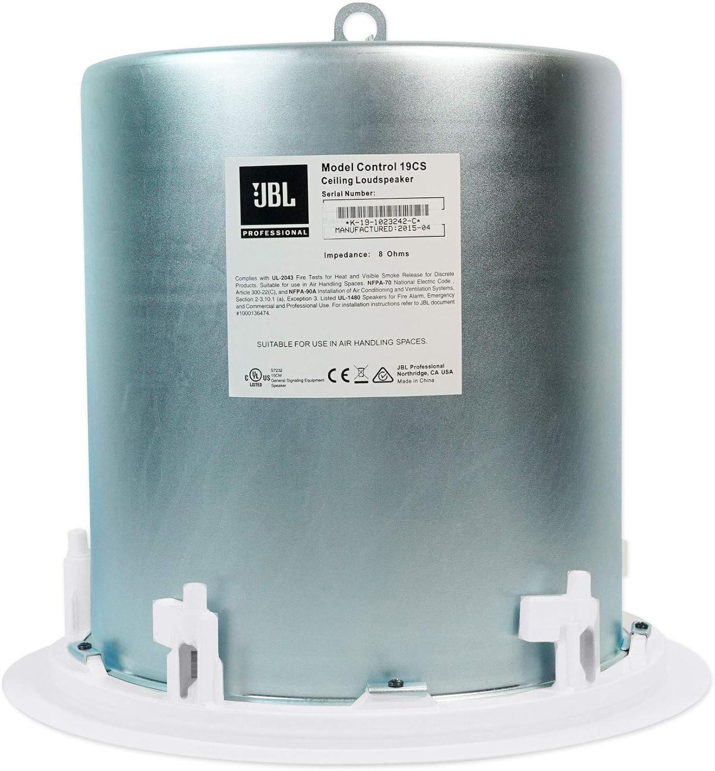 imageJBL Professional Control 19CS 8Inch Ceiling Subwoofers Sold as Pair Whitewithout Transformer Taps