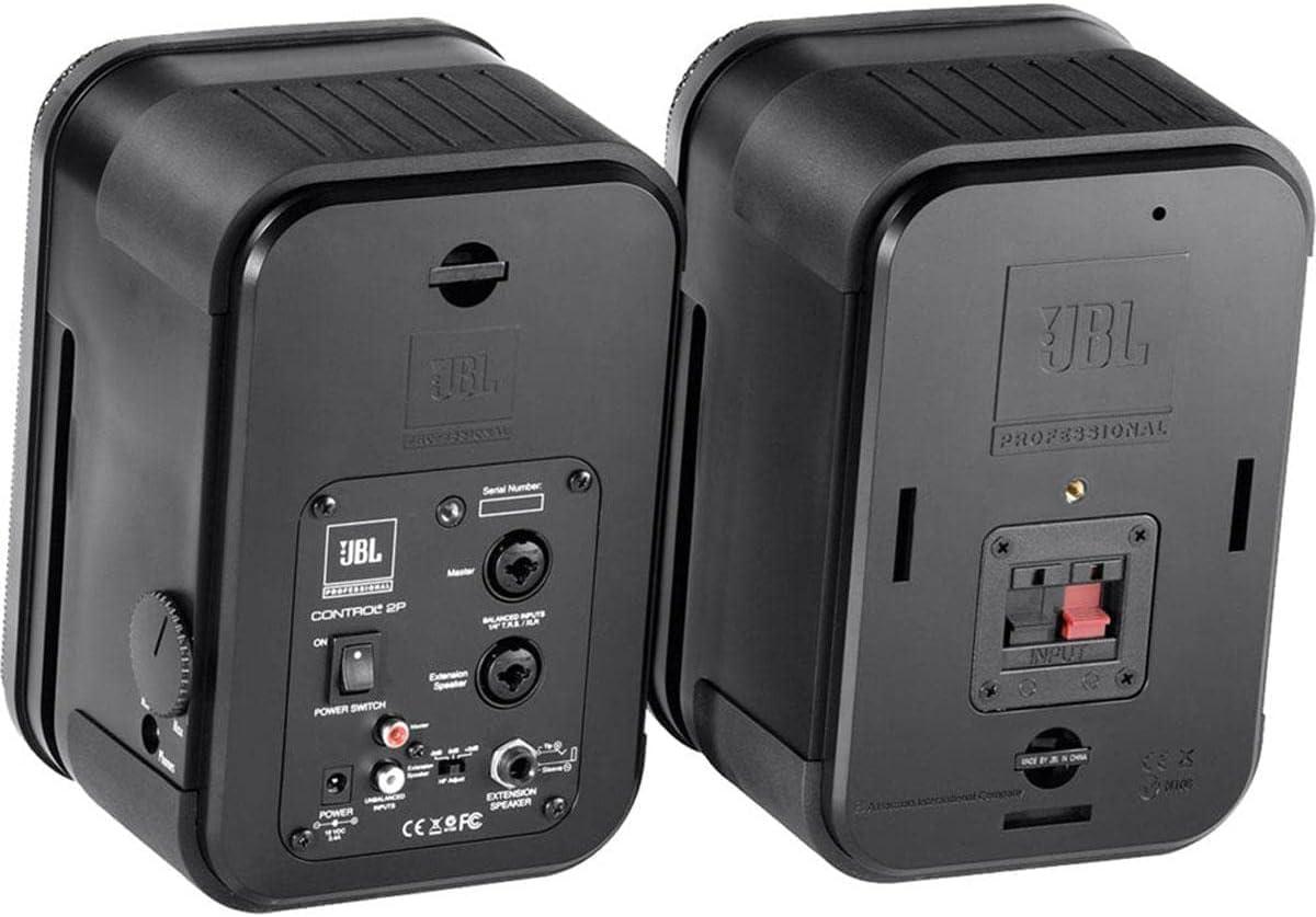 imageJBL Professional Control 2P Compact Powered Monitor Master and Extension Speakers C2PS Black 93quot x W 63quot x D 56quotMaster Extension speaker