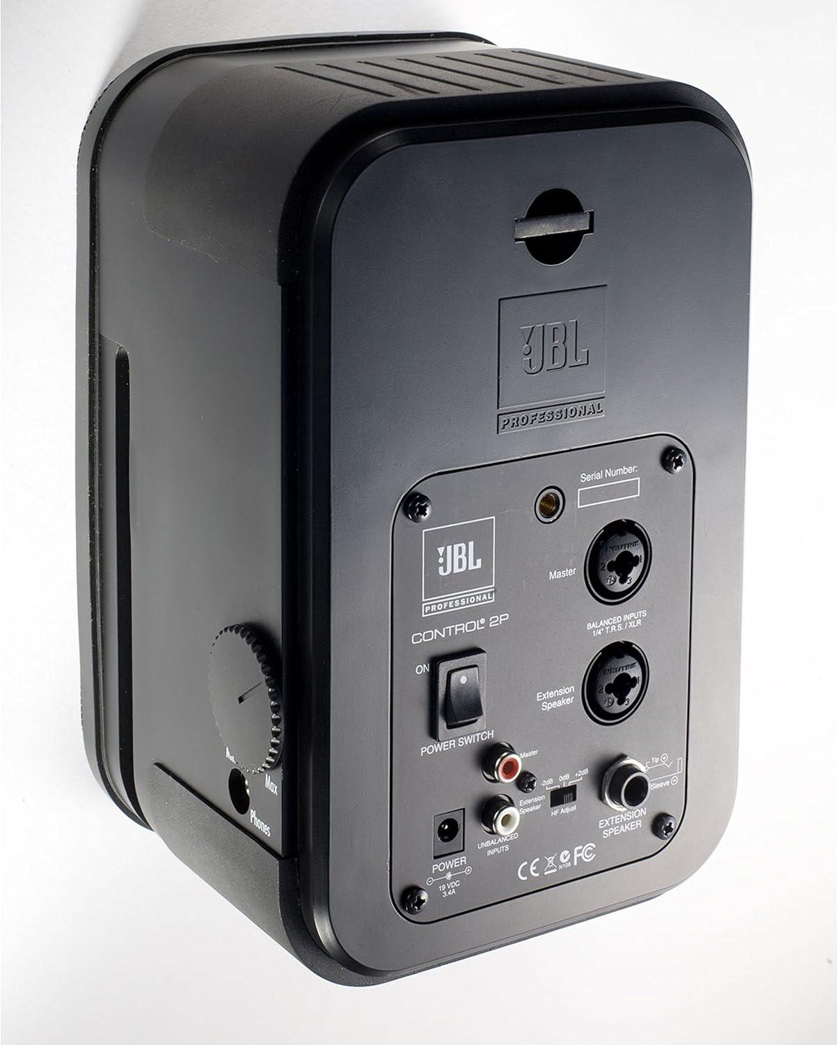 imageJBL Professional Control 2P Compact Powered Monitor Master and Extension Speakers C2PS Black 93quot x W 63quot x D 56quotMaster speaker