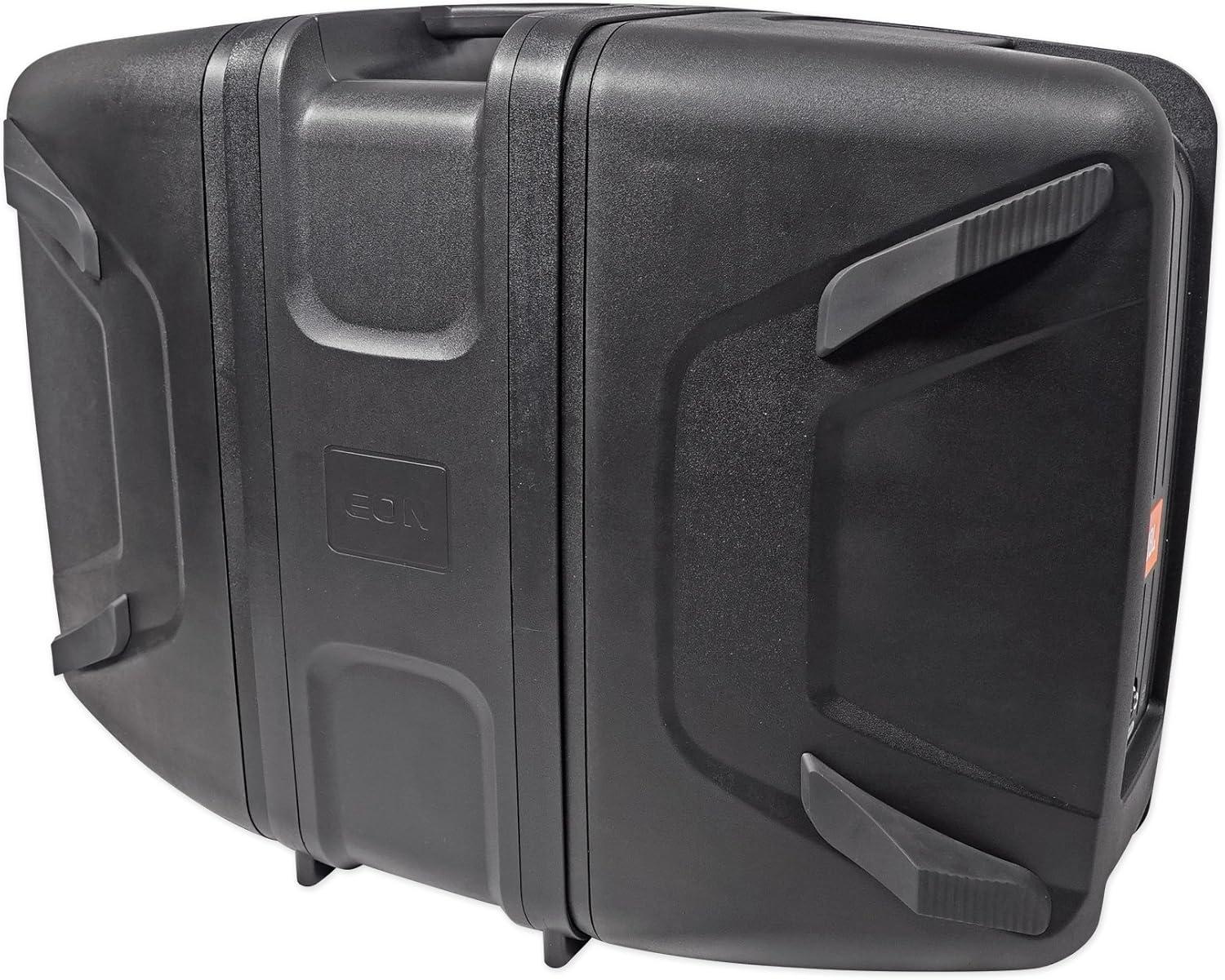 imageJBL Professional EON208P Portable AllinOne Dual Speaker 2way PA System with AKG Vocal Microphone 8Channel Mixer and Bluetooth BlackSpeaker