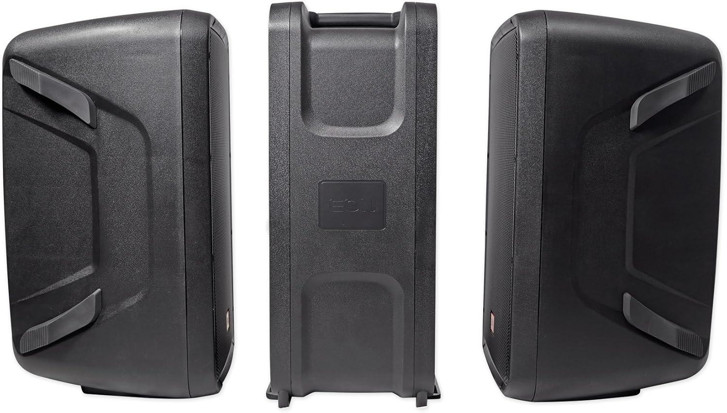 imageJBL Professional EON208P Portable AllinOne Dual Speaker 2way PA System with AKG Vocal Microphone 8Channel Mixer and Bluetooth BlackSpeaker