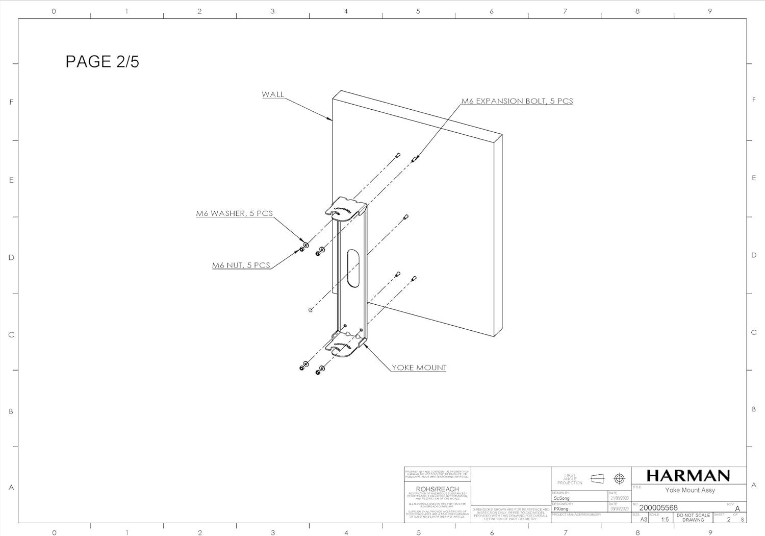 imageJBL Professional EON700 Series Universal Yoke Mount
