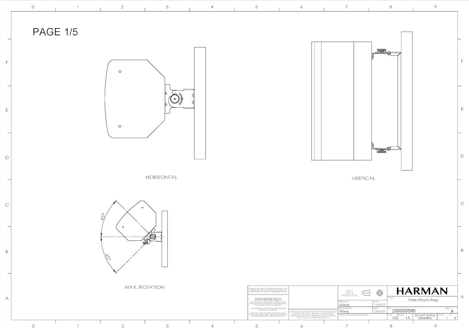 imageJBL Professional EON700 Series Universal Yoke Mount