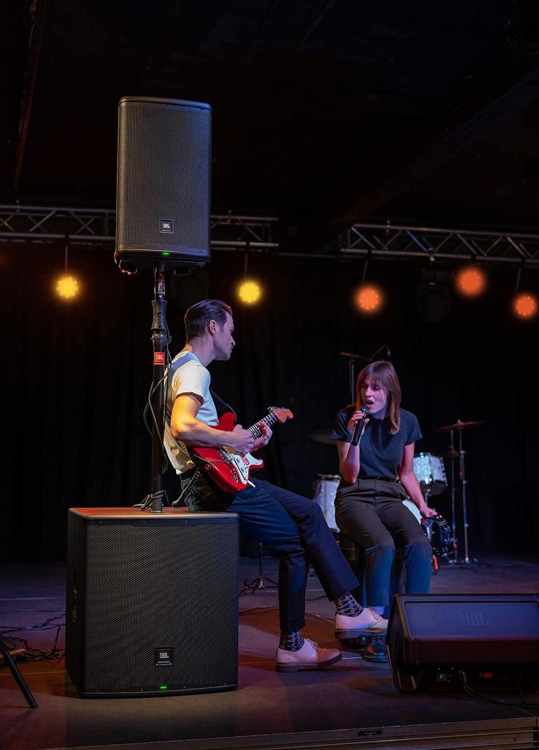 imageJBL Professional EON712 Powered PA Speaker Loudspeaker with Bluetooth 12 inch1300 Watt Corded Electric Black10Inch Speaker