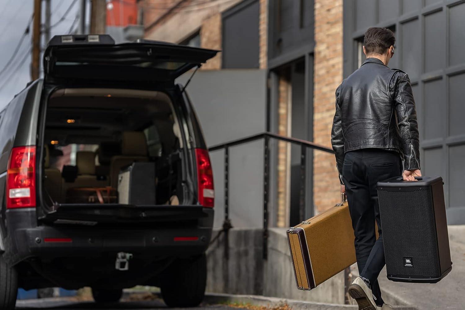 imageJBL Professional EON712 Powered PA Speaker Loudspeaker with Bluetooth 12 inch1300 Watt Corded Electric Black10Inch Speaker