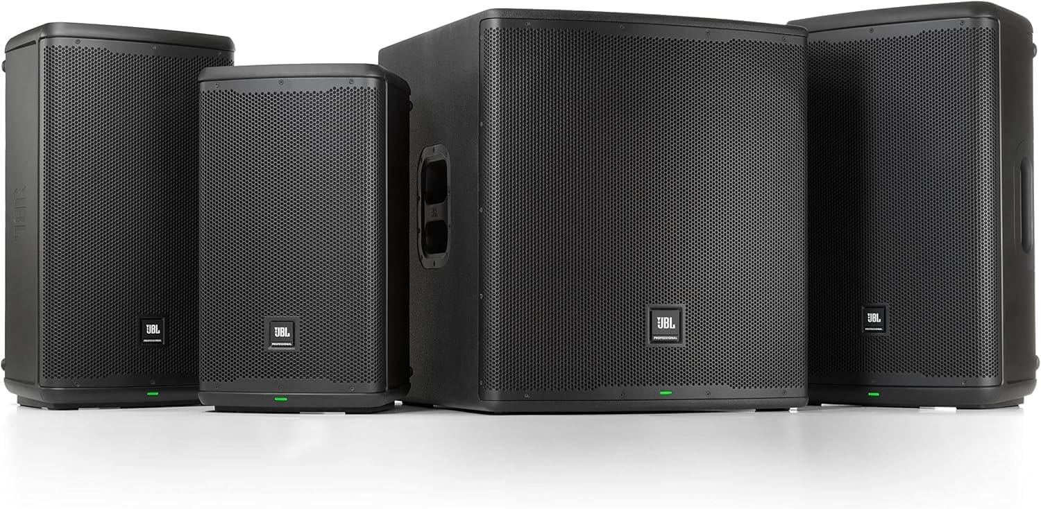 imageJBL Professional EON712 Powered PA Speaker Loudspeaker with Bluetooth 12 inch1300 Watt Corded Electric Black15Inch Speaker