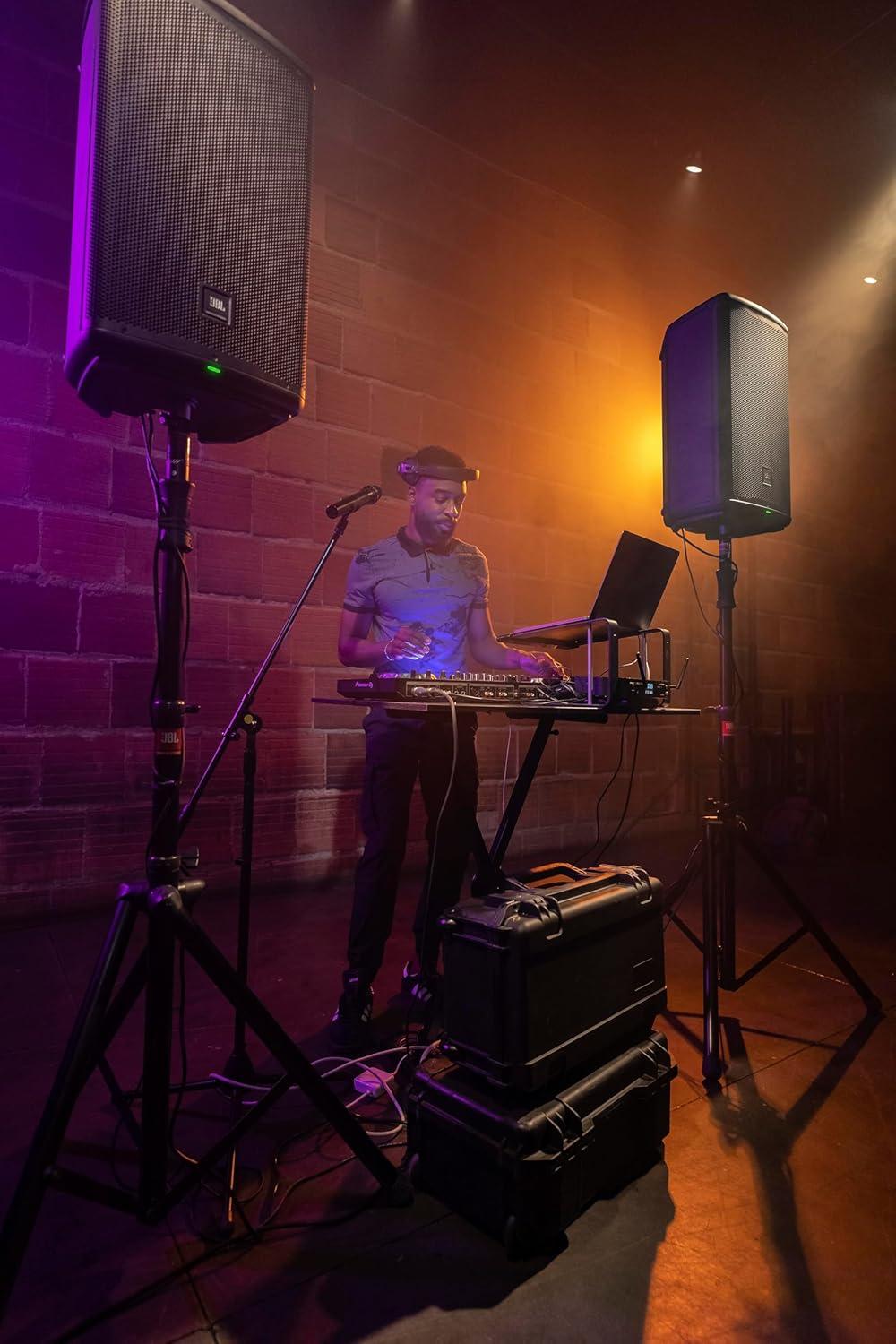 imageJBL Professional EON712 Powered PA Speaker Loudspeaker with Bluetooth 12 inch1300 Watt Corded Electric Black15Inch Speaker