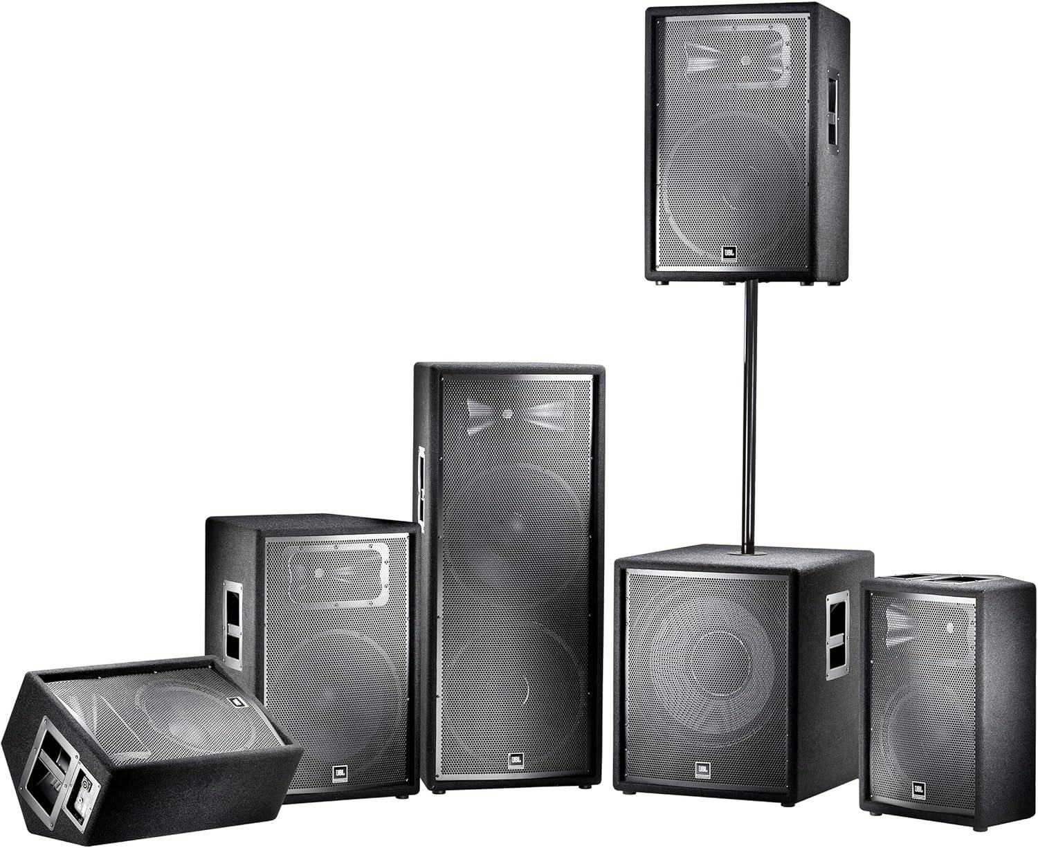 imageJBL Professional JRX215 Portable Passive 2way Sound Reinforcement DJ Pro Audio PA Speaker Loudspeaker System 15 inch Black12Inch Speaker