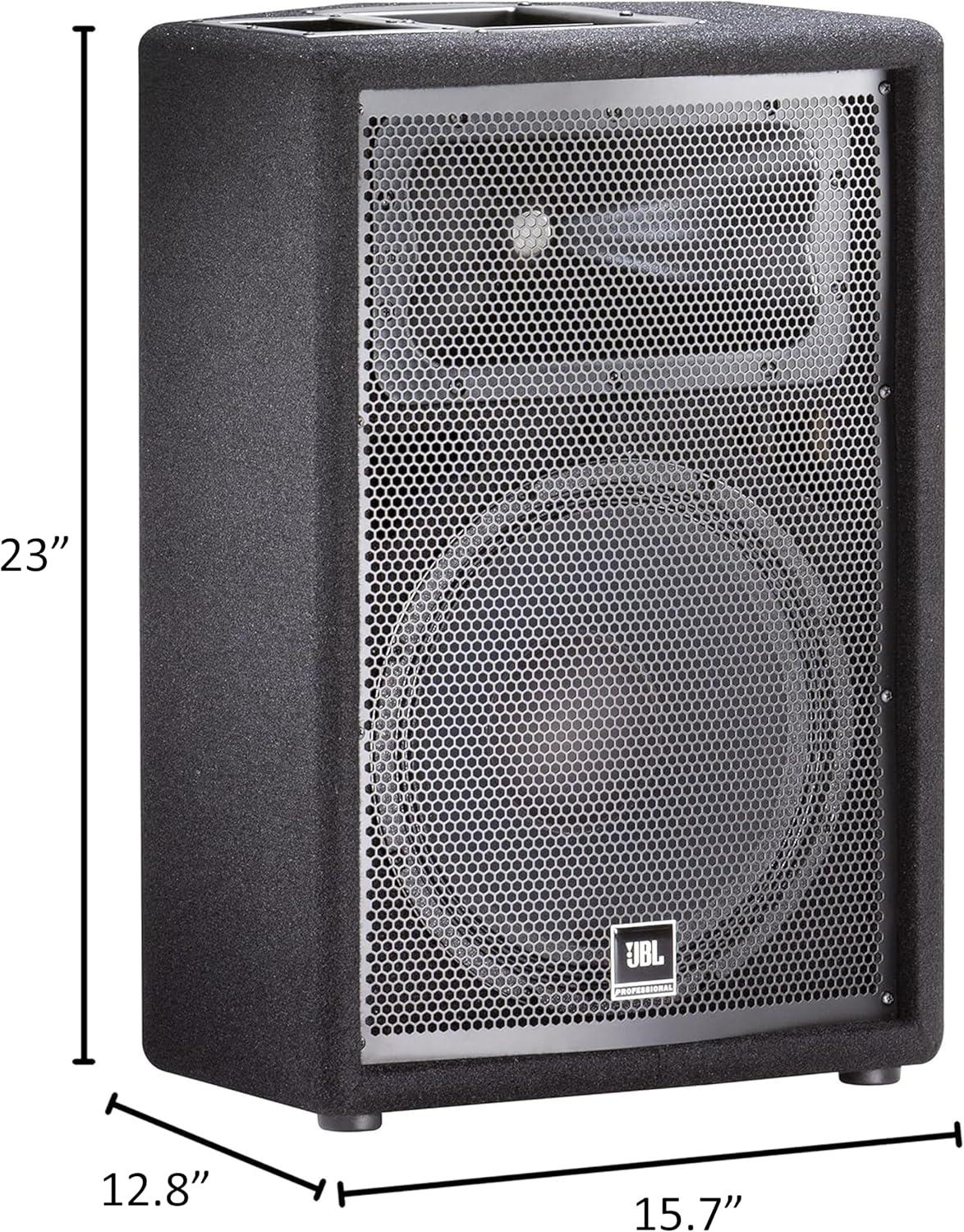 imageJBL Professional JRX215 Portable Passive 2way Sound Reinforcement DJ Pro Audio PA Speaker Loudspeaker System 15 inch Black12Inch Speaker