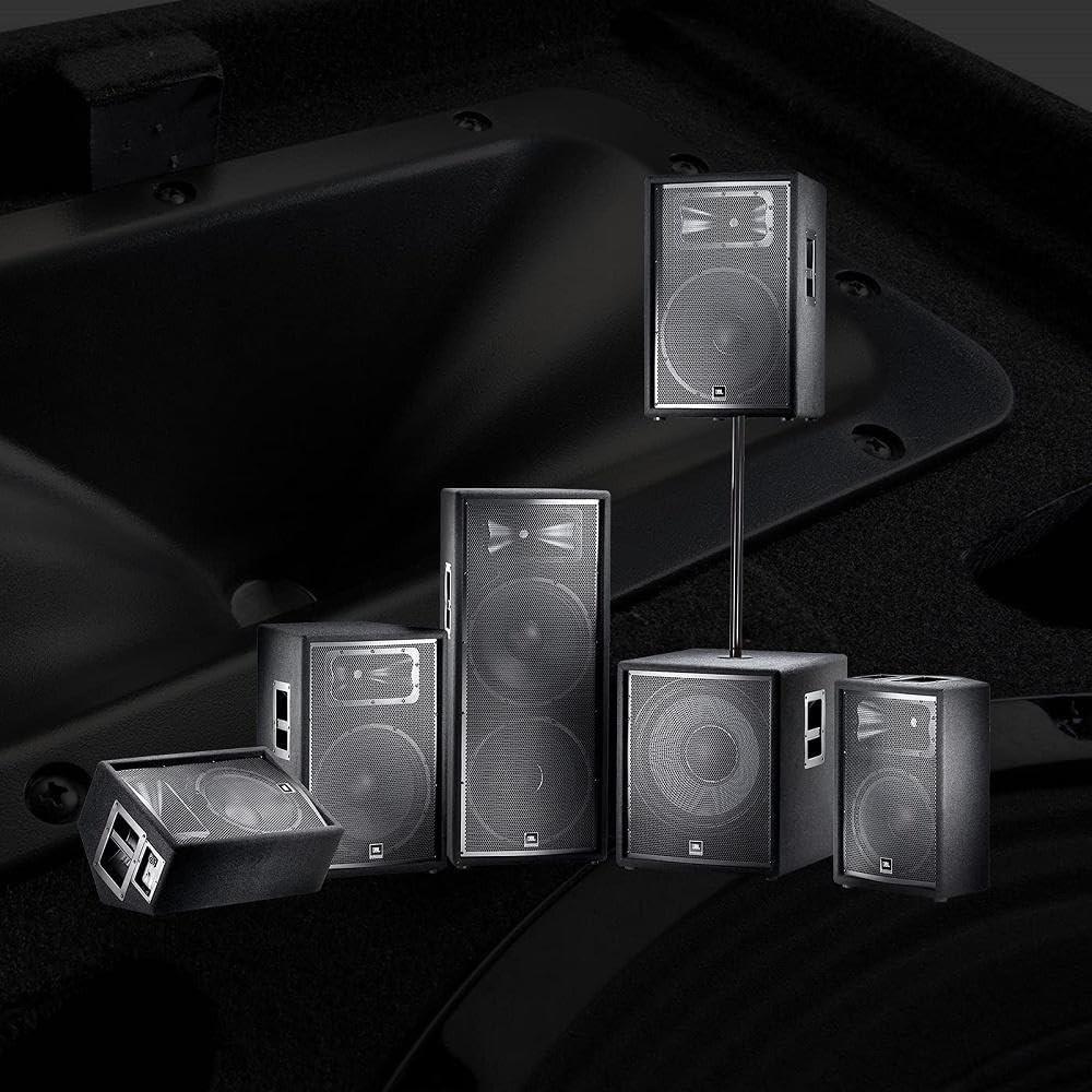 imageJBL Professional JRX215 Portable Passive 2way Sound Reinforcement DJ Pro Audio PA Speaker Loudspeaker System 15 inch Black15Inch Dual Speaker