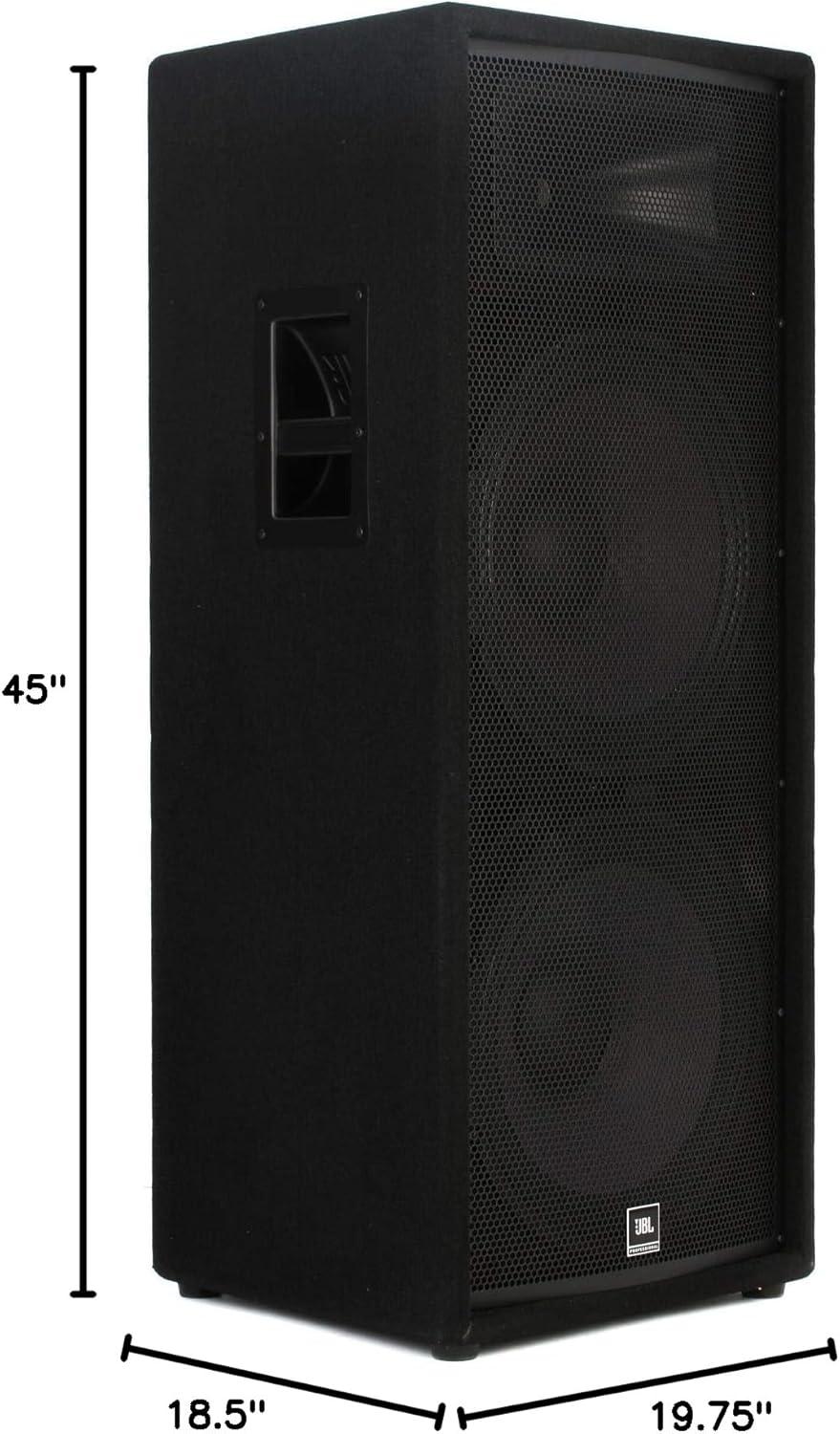 imageJBL Professional JRX215 Portable Passive 2way Sound Reinforcement DJ Pro Audio PA Speaker Loudspeaker System 15 inch Black15Inch Dual Speaker