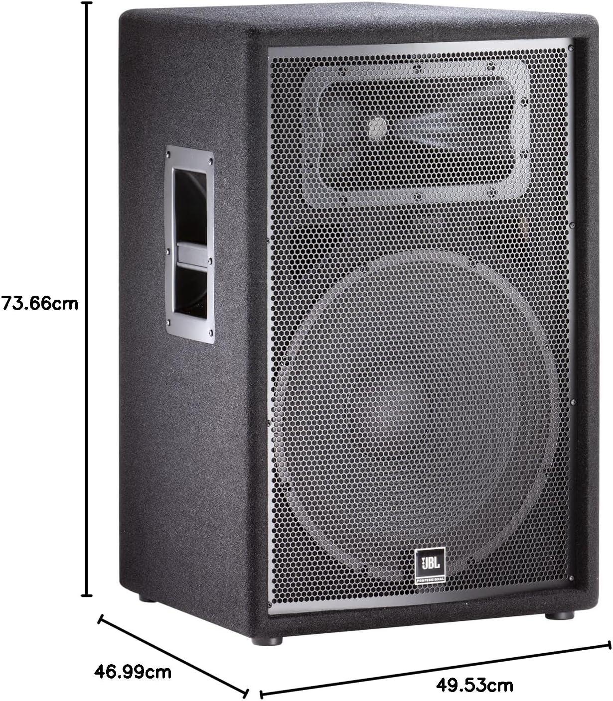 imageJBL Professional JRX215 Portable Passive 2way Sound Reinforcement DJ Pro Audio PA Speaker Loudspeaker System 15 inch Black15Inch Speaker