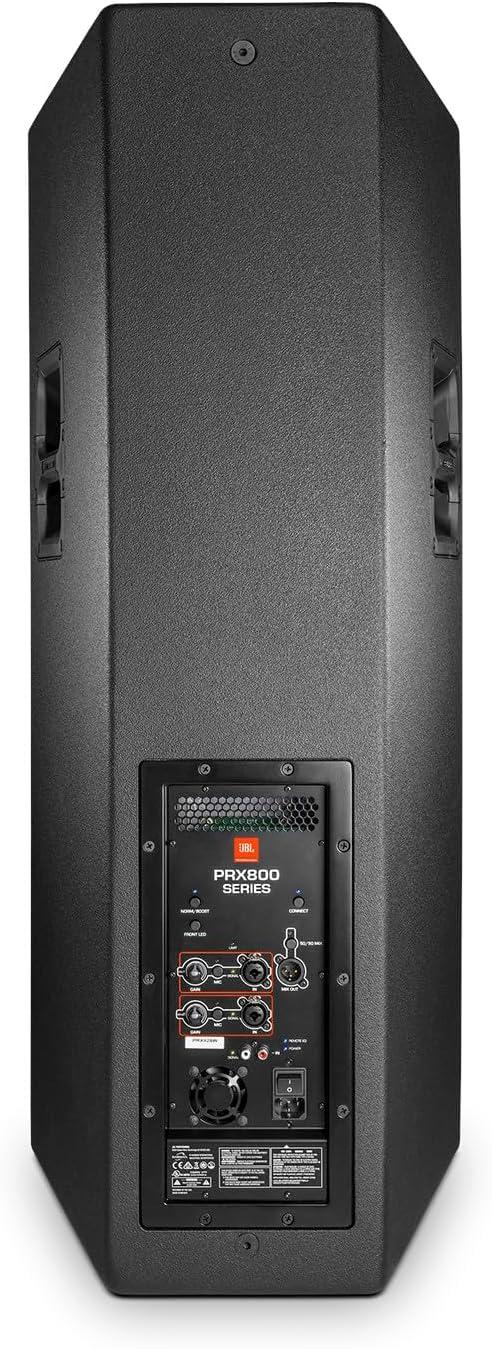 imageJBL Professional PRX825 Portable FullRange Speaker Dual 15 TwoWay BassReflex 1500Watt ClassD Amplifier WiFi App Control Black