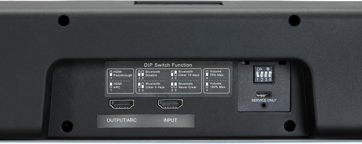 imageJBL Professional PSB2 Two Channel CommercialGrade Soundbar with HDMI ampamp BluetoothHDMI Input