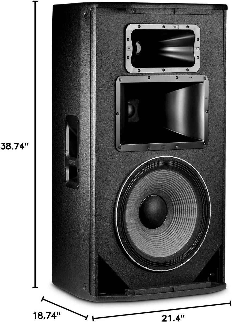 imageJBL Professional SRX818S Portable Passive NonPowered Subwoofer System Single 18Inch Black15Inch Threeway Speaker