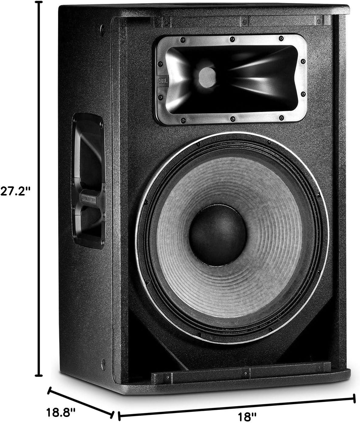 imageJBL Professional SRX818S Portable Passive NonPowered Subwoofer System Single 18Inch Black15Inch Twoway Speaker