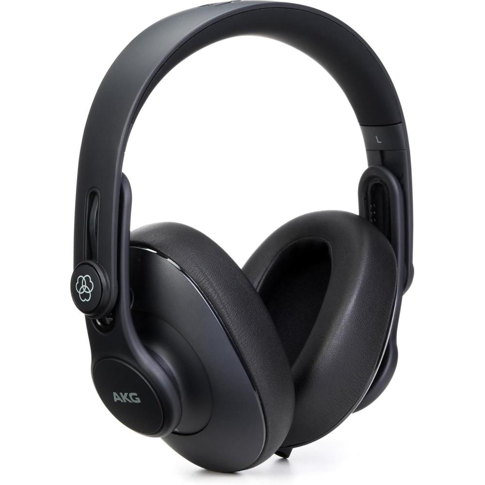 imageAKG Pro Audio K371BT Bluetooth Wireless OverEar ClosedBack Portable Foldable Studio Headphones 50mm Drivers Astounding Frequency Response  5 Hz to 40 kHz BlackK361