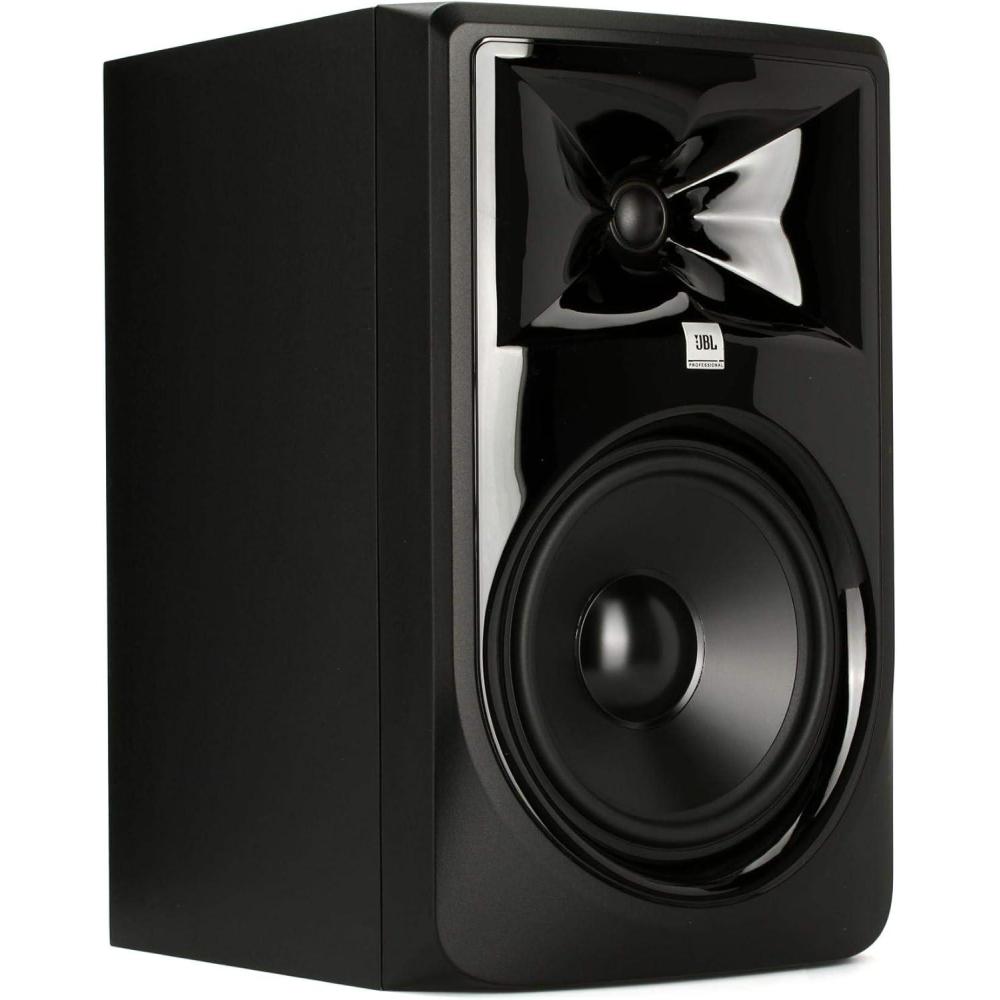 imageJBL Professional 306P MkII 6Inch 2Way Powered Active Monitor Speaker for Near Field Music Production Studio Monitor Desktop Computer HiFi Audio Sold individually Black308P single