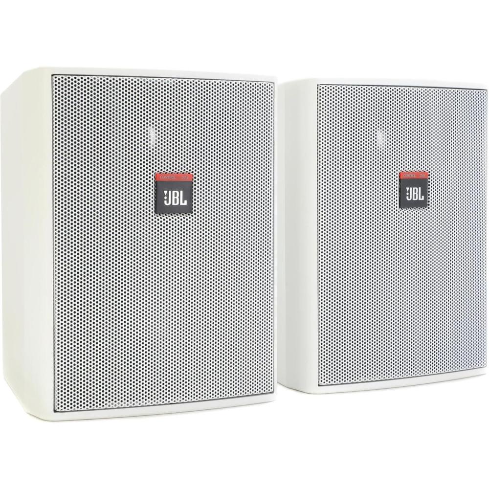 imageJBL Professional Control 25AVWHCompact IndoorOutdoor BackgroundForeground Speaker White Sold as Pair