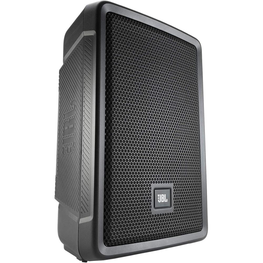 imageJBL Professional IRX108BT Powered PA Speaker Portable Loudspeaker with Bluetooth 8 Inch Woofer 1300 Watt Mobile DJ Musicians Small Venues Ceremonies and Sports Events BlackTwo Way Speakers