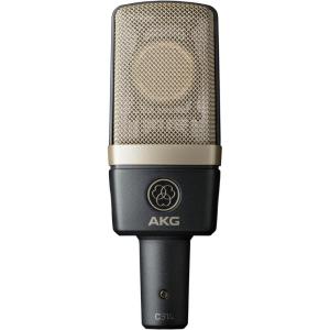 AKG Pro Audio C414XLS Pair Studio Grade Professional Large Diaphragm, Dual Capsule, Multi-Pattern, Vocal & Instrument Condenser Microphone with Aluminum Carrying Case. XLR Connector. Gray with Gold.(C314 Single)