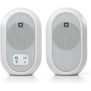JBL Professional 1 Series 104-BT Compact Desktop Reference Monitors with Bluetooth, Black, Sold as Pair, 4.5-inch Speaker(White)
