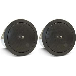 JBL Professional C24CT-BK 4-Inch Background/Foreground Ceiling Loudspeaker, Black, Sold as Pair